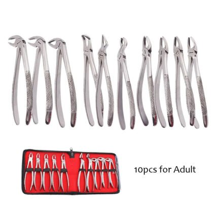 10pcs/set Adult Tooth Extracting Forceps Dentistry Tool, 7pcs/set Surgical Children Teeth Extraction Forcep Dental tools