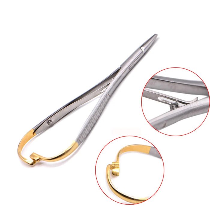 Dental Needle Holder Standard Plier Orthodontic Tweezer Surgical Instrument Tools 14CM