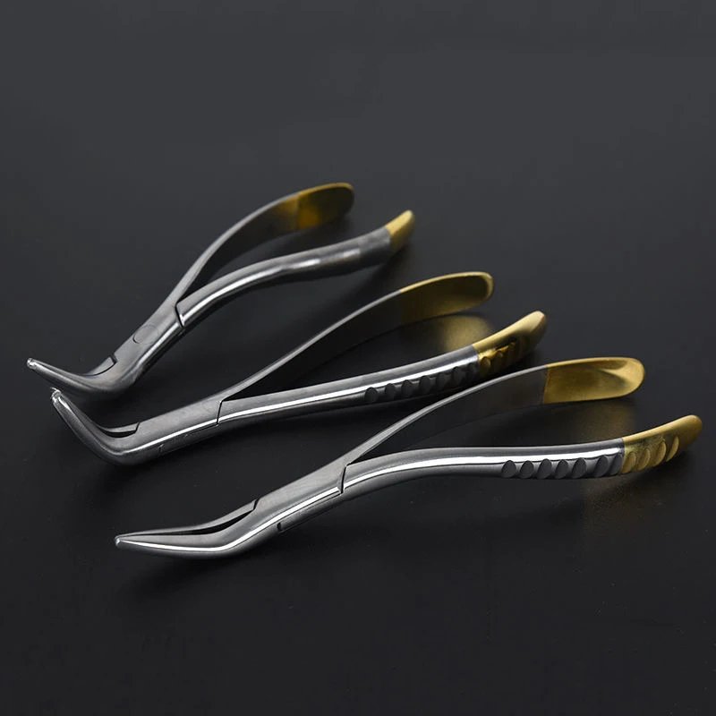 Dentistry Root Fragment Tooth Extraction Forceps Pliers Instrument Dental Curved Maxillary Mandibular Tool