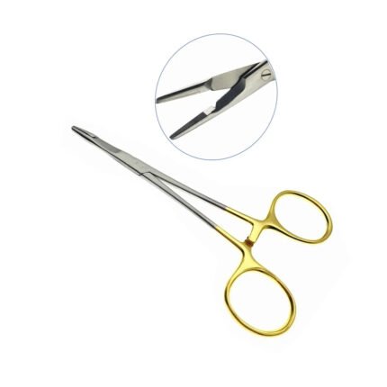 1pcs Multifunctional needle holder with scissors 12.5cm/14cm Needle Holder Insert with Scissors Gold Handle Clamp