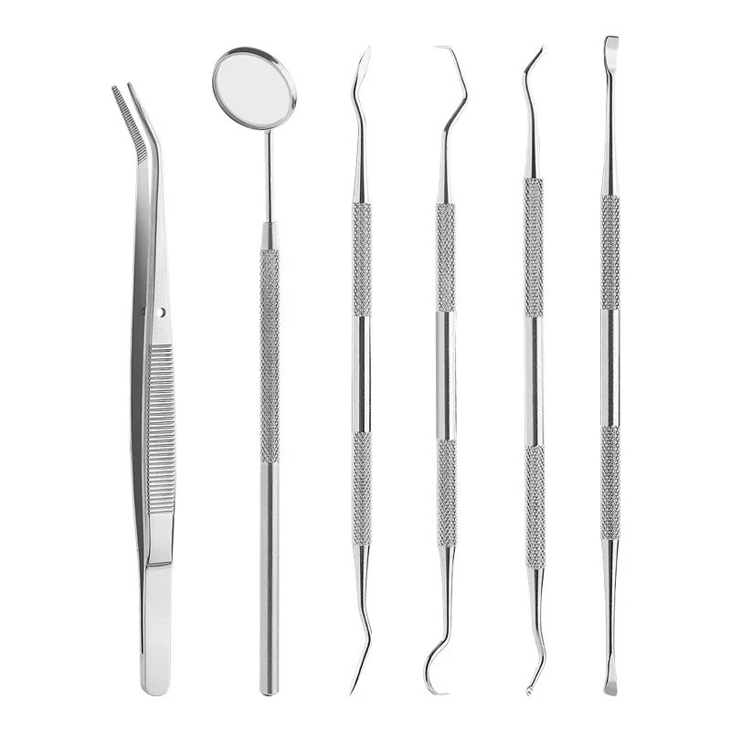 Dental Mirror Sickle Tartar Scaler Teeth Pick Spatula Dental Laboratory Equipment Dentist Gift Oral Care Tooth Cleaning Tools