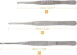 1pc Dental Surgical Tissue Tweezer Dental Forcep Extraction Hemostat Medical Tweezer Dentist Surgery Tool Stainless Steel
