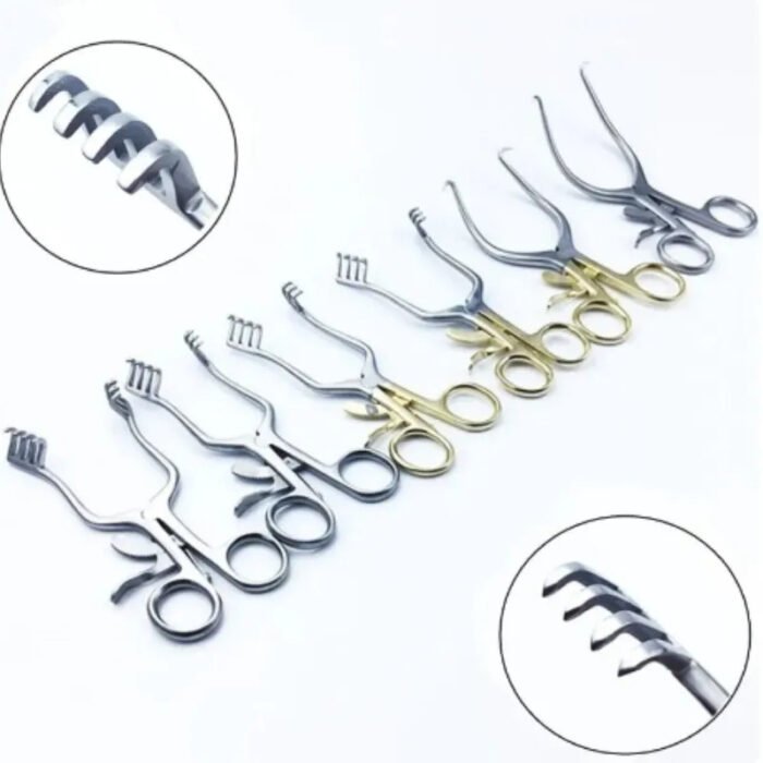 Stainless Steel Weitlaner Retractor Self-Retaining Retractor Round tip/Blunt tip Retractor Veterinary Surgical Instruments